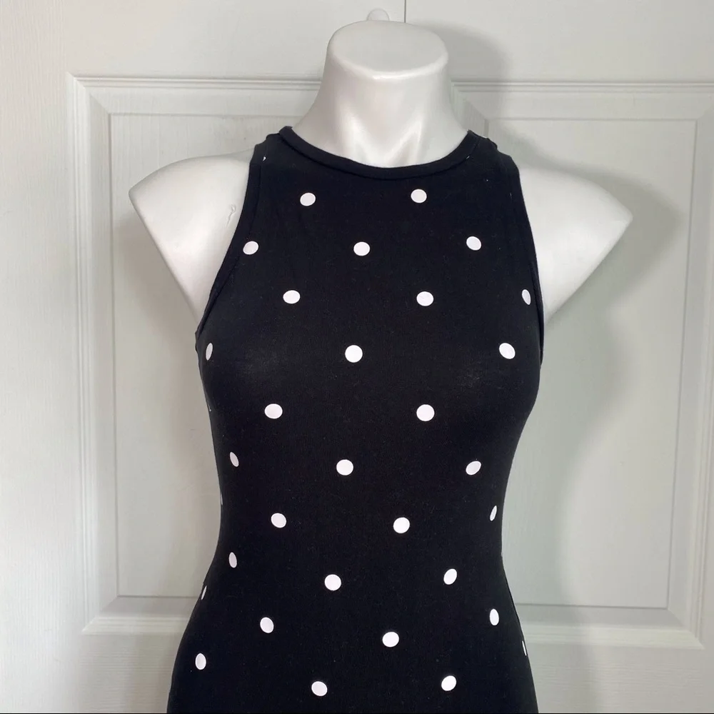 Derek Heart Polka-Dot Fitted Dress - Picture 4 of 8